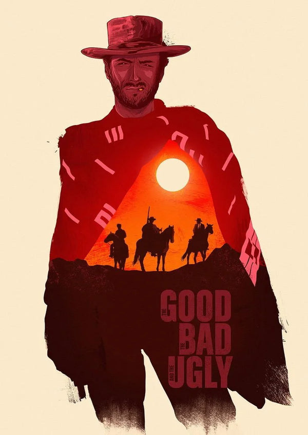 Premium 1966 Western Poster: The Good, the Bad, the Ugly - Premium Movie Poster