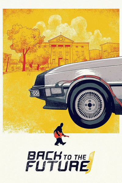 Premium 1985 Back to the Future Poster: Iconic Time-Travel Art - Premium Movie Poster