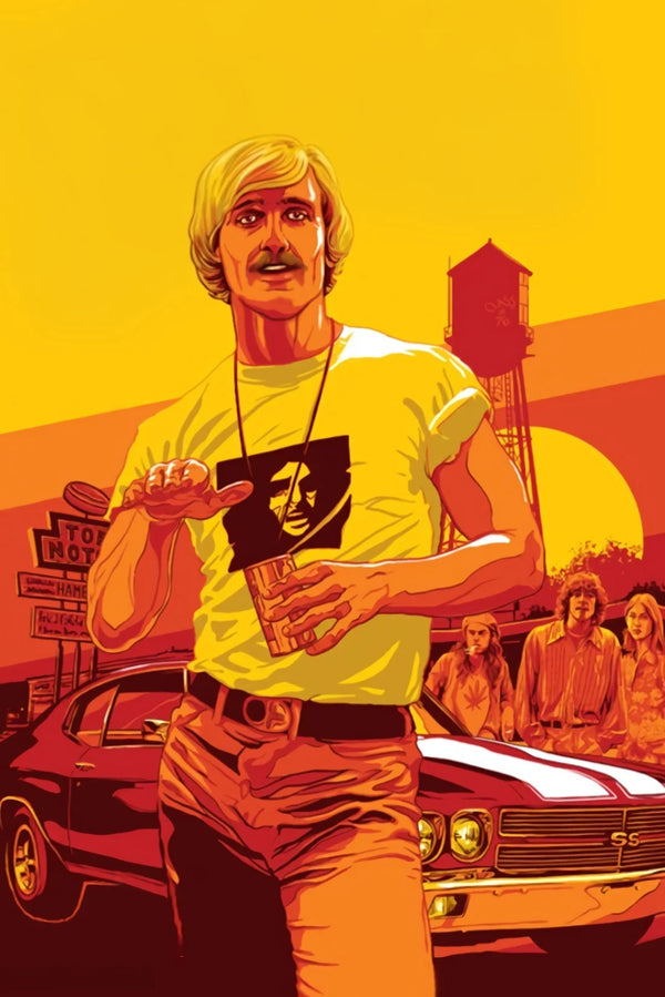 Premium Nostalgia Wall Art: Dazed and Confused (1993) - Premium Movie Poster