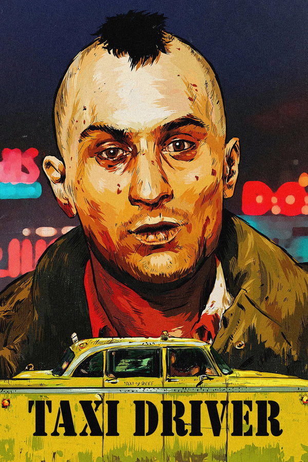 Premium Taxi Driver (1976) Poster – Timeless Crime Art - Premium Movie Poster