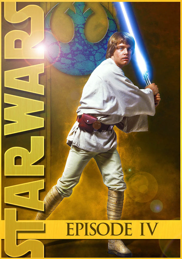 Premium Wall Art: Star Wars (1977) – Iconic 8.6/10 Classic - Premium Movie Poster
