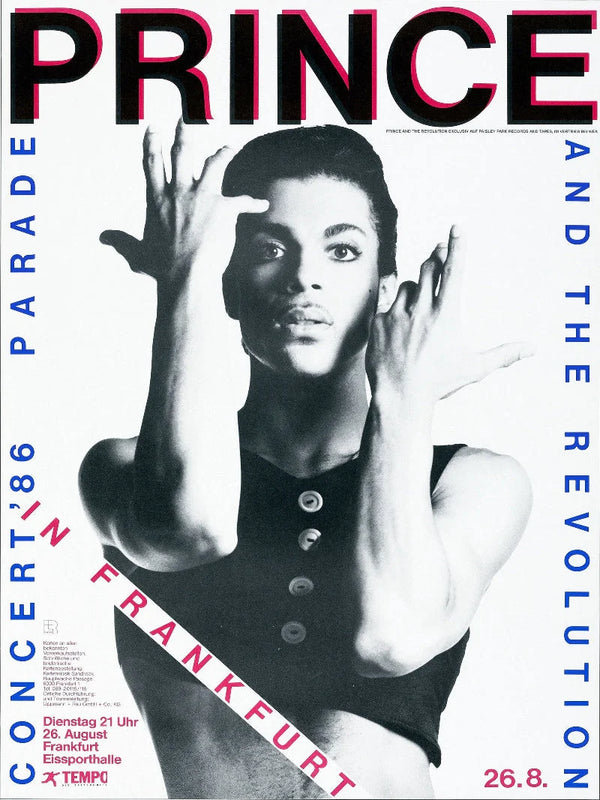 Prince & The Revolution Frankfurt 1986 Concert Poster Movie Poster | Film Wall Art Print
