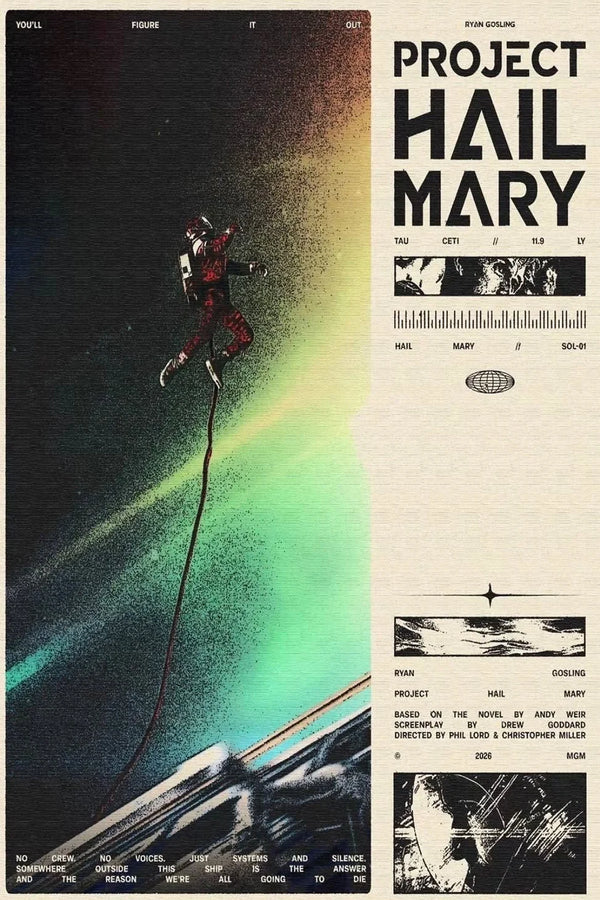 Project Hail Mary (2026): Own the Cosmic Adventure Wall Art - Premium Movie Poster