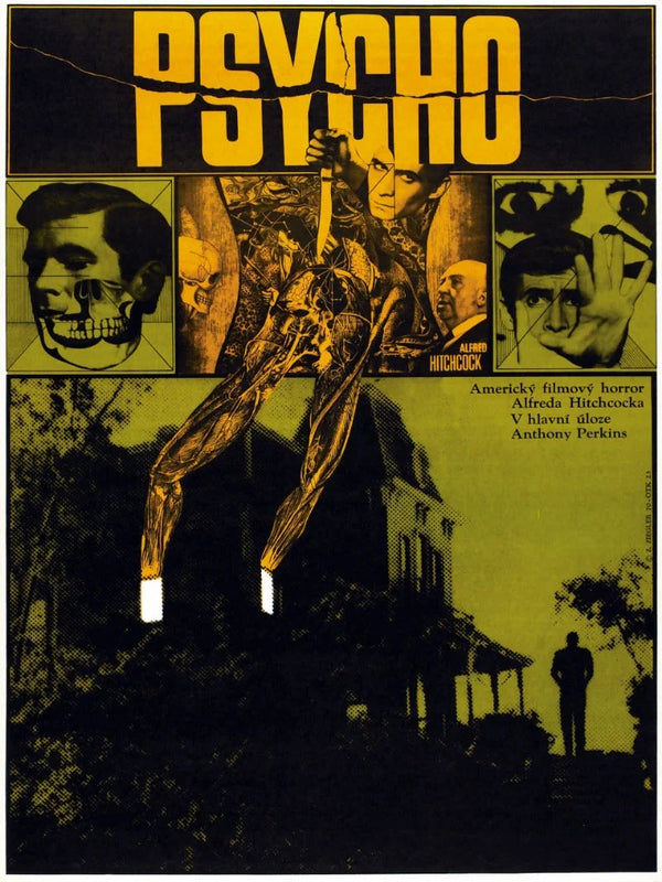 Psycho Movie Poster - Alfred Hitchcock's Classic Thriller Movie Poster | Film Wall Art Print