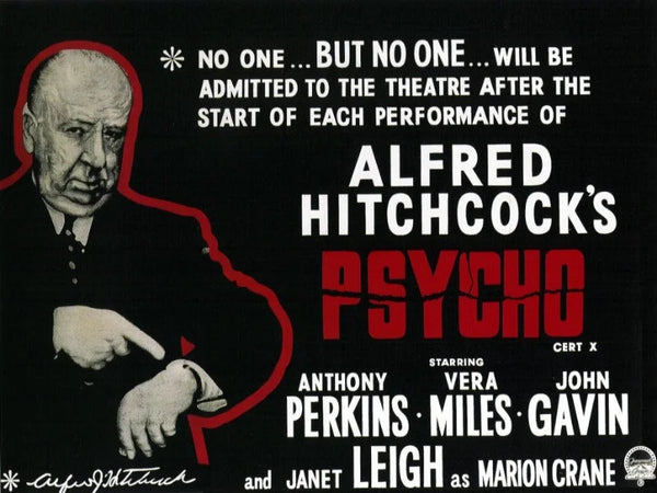 Psycho Movie Poster - Alfred Hitchcock's Classic Horror Film Movie Poster | Film Wall Art Print