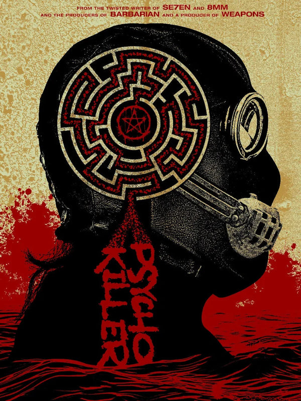 Psycho Killer Movie Poster - Thriller Horror Film Art Movie Poster | Film Wall Art Print