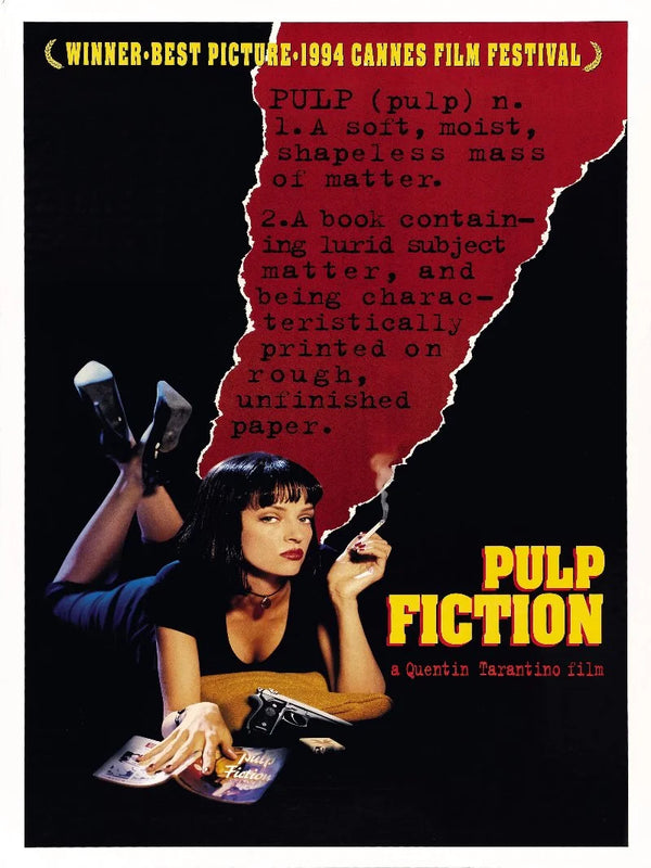 Pulp Fiction Movie Poster - Iconic Quentin Tarantino Film Art Movie Poster | Film Wall Art Print