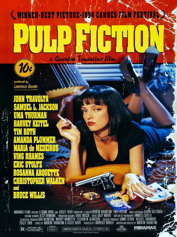 Pulp Fiction Movie Poster - Iconic Tarantino Film Art Movie Poster | Film Wall Art Print