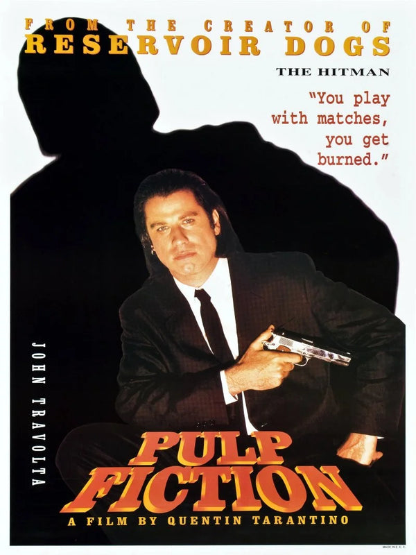 Pulp Fiction Movie Poster - Iconic 1994 Tarantino Film Movie Poster | Film Wall Art Print
