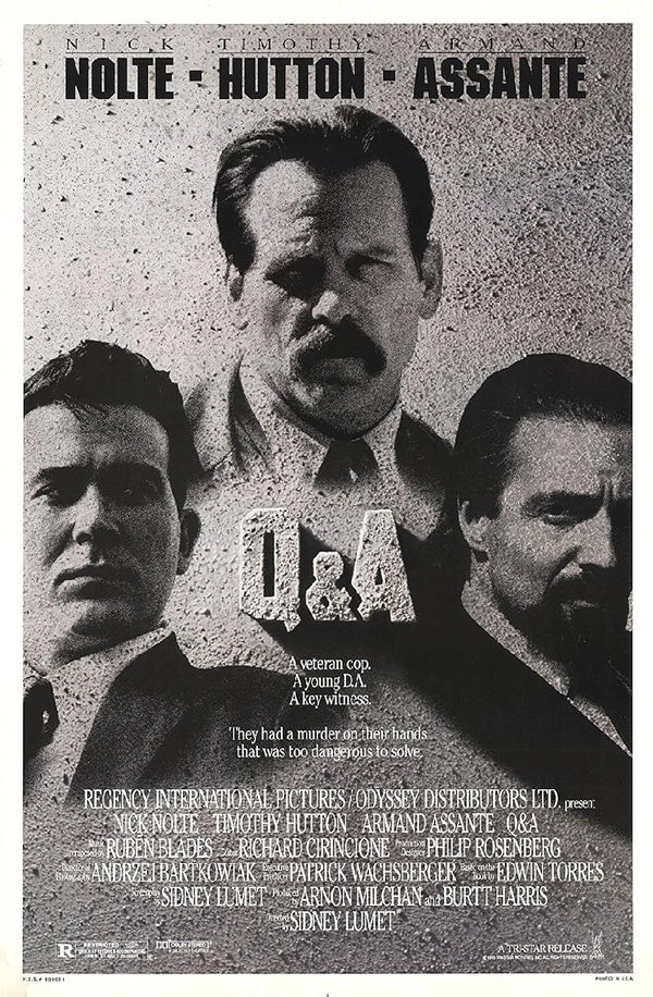 Q & A (1990) Crime Drama Thriller Movie Poster Movie Poster | Film Wall Art Print