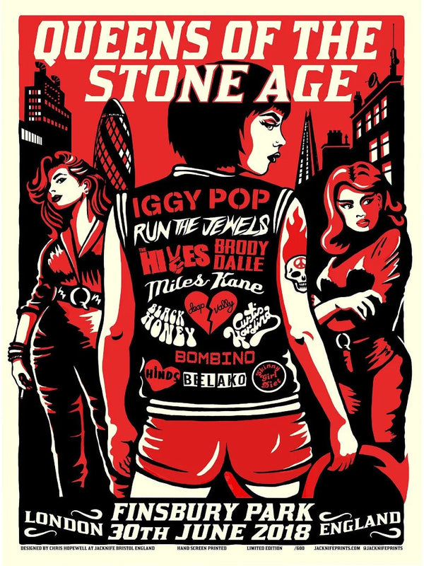 Queen of the Stone Age Finsbury Park London 2018 Poster Movie Poster | Film Wall Art Print