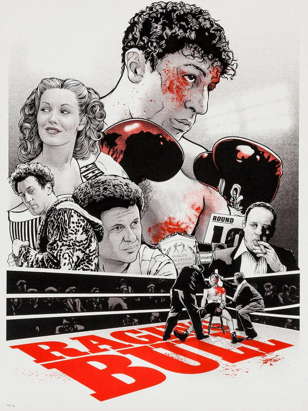 Raging Bull Movie Poster - Classic Boxing Drama by Martin Scorsese Movie Poster | Film Wall Art Print
