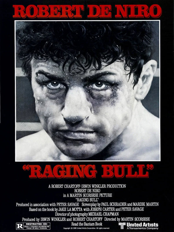 Raging Bull Movie Poster - Classic Boxing Drama Movie Poster | Film Wall Art Print
