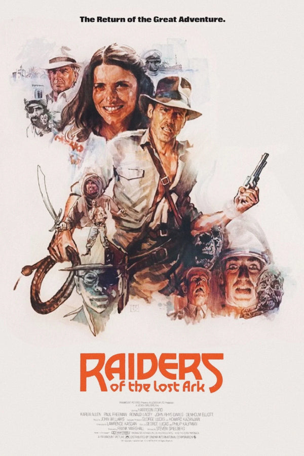 Raiders of the Lost Ark (1981) Adventure Poster - Premium Movie Poster