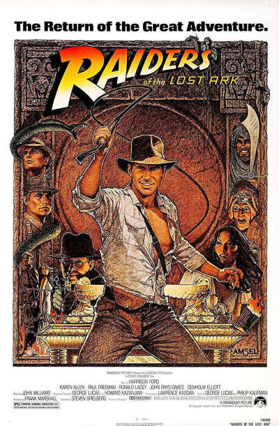 Raiders of the Lost Ark (1981) Epic Wall Art Print - Premium Movie Poster