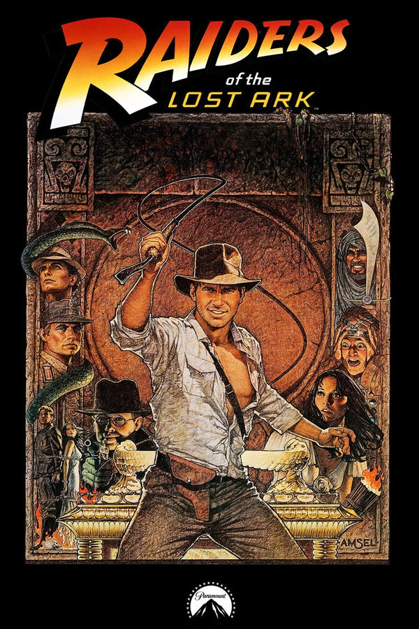 Raiders of the Lost Ark 1981 Indiana Jones Vintage Poster - Premium Movie Poster