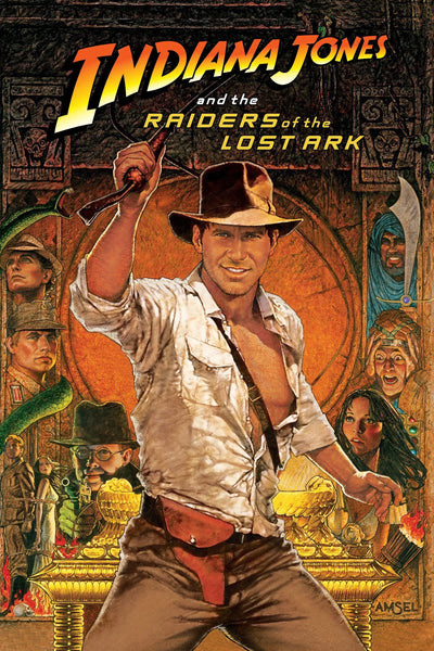 Raiders of the Lost Ark (1981) Vintage Adventure Poster - Premium Movie Poster