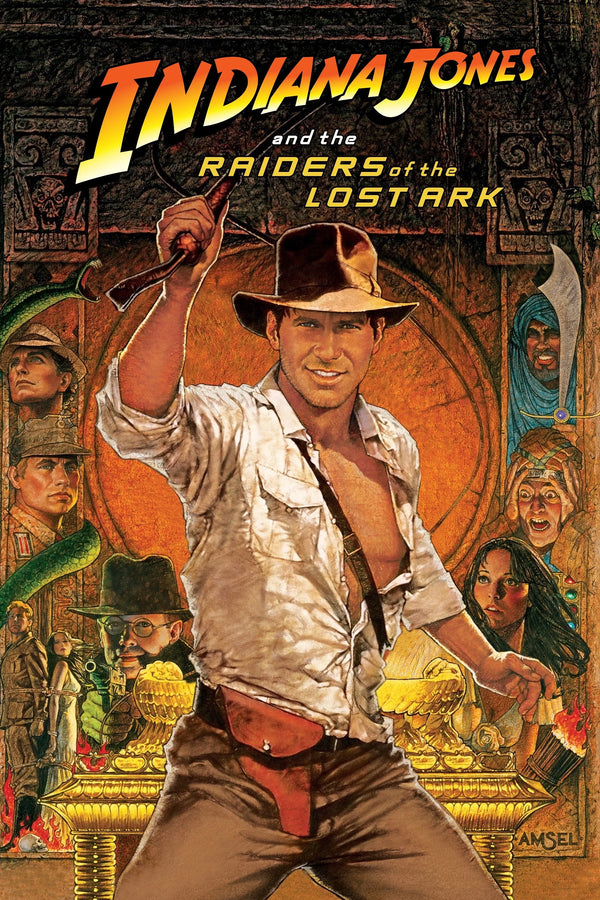 Raiders of the Lost Ark (1981) Vintage Adventure Poster - Premium Movie Poster