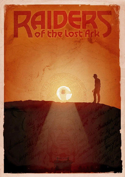 Raiders of the Lost Ark (1981) Vintage Art Print - Premium Movie Poster