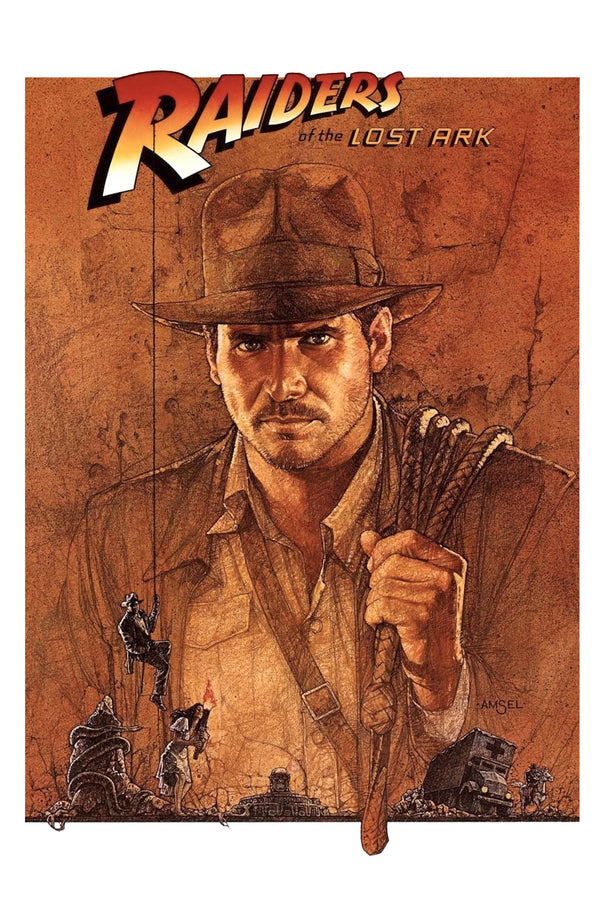 Raiders of the Lost Ark (1981) Vintage Poster Art - Premium Movie Poster