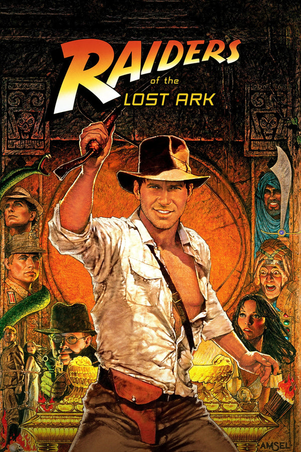 Raiders of the Lost Ark (1981) Vintage Wall Art - Premium Movie Poster