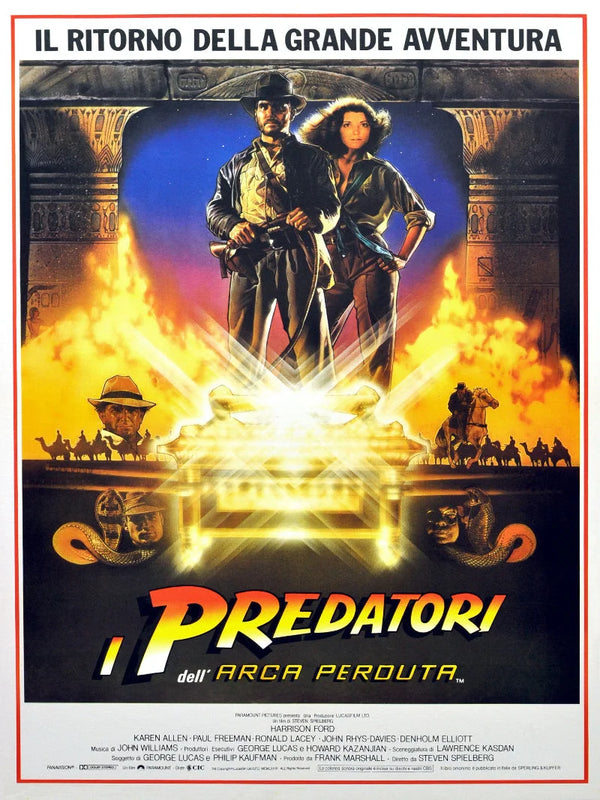 Raiders of the Lost Ark Movie Poster - Indiana Jones Classic Movie Poster | Film Wall Art Print