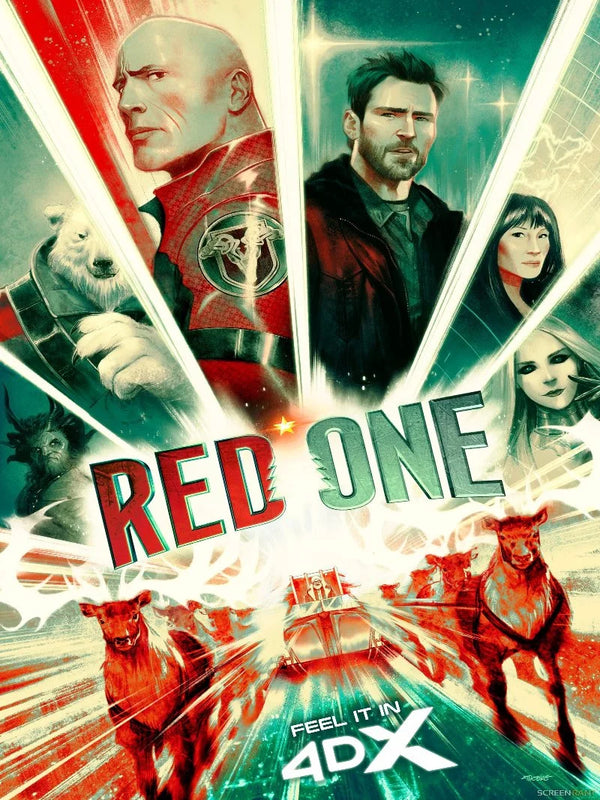 Red One Movie Poster - Action Comedy with Dwayne Johnson Movie Poster | Film Wall Art Print