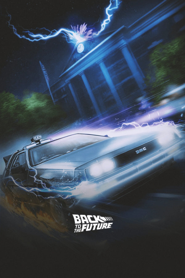 Relive 1985: Back to the Future (1985) Retro Wall Art - Premium Movie Poster