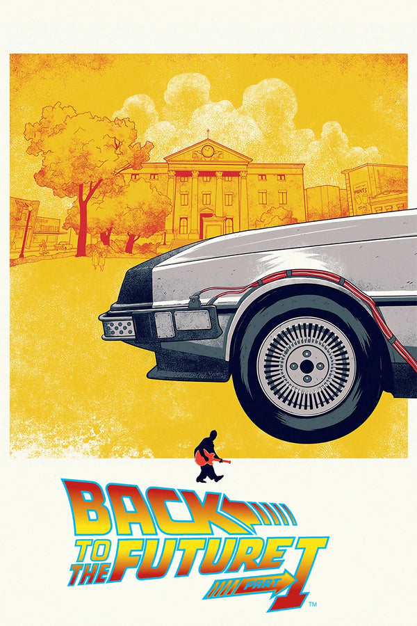 Relive 1985: Back to the Future (1985) Wall Poster – Timeless Sci-Fi Art - Premium Movie Poster