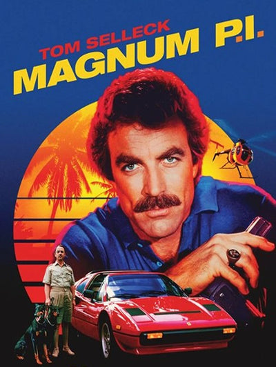Relive the Adventure of Magnum, P.I. (1980) – Action Wall Art - TV Series Poster