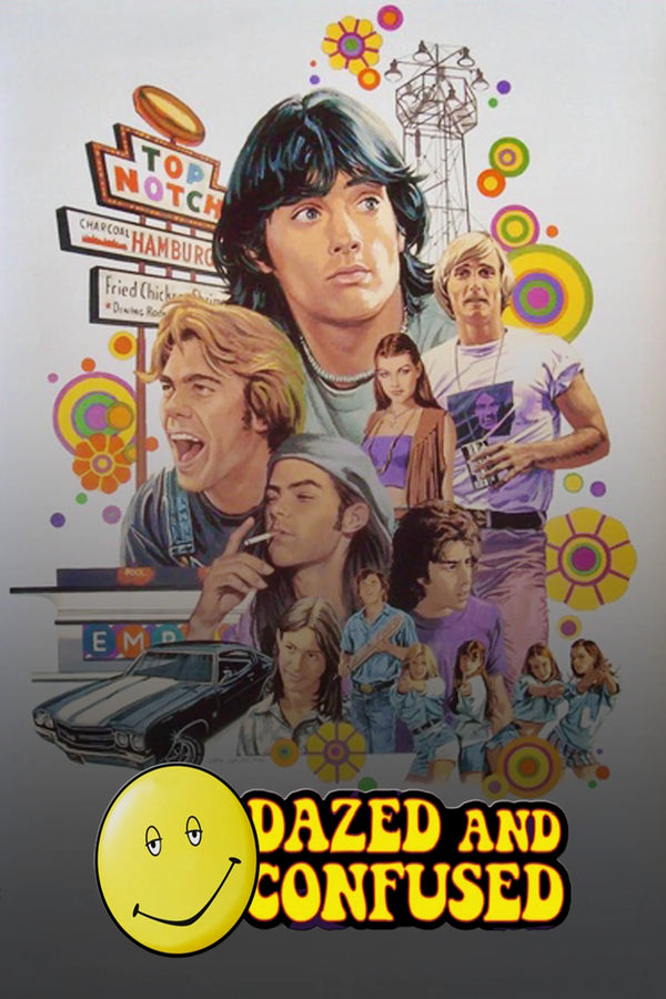 Relive the Chaos of Dazed and Confused (1993) – Timeless Comedy Art - Premium Movie Poster