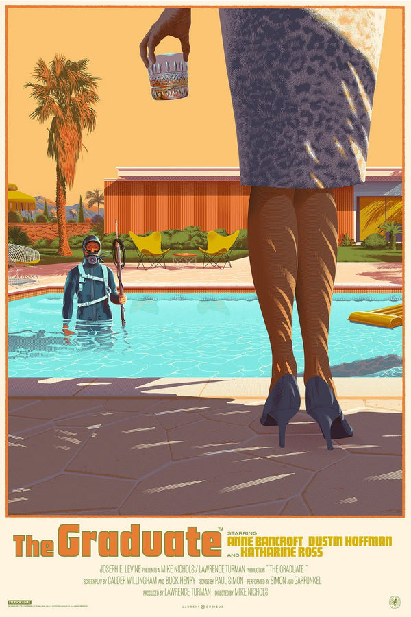 Relive the Classic 'The Graduate (1967)' Wall Art - Premium Movie Poster