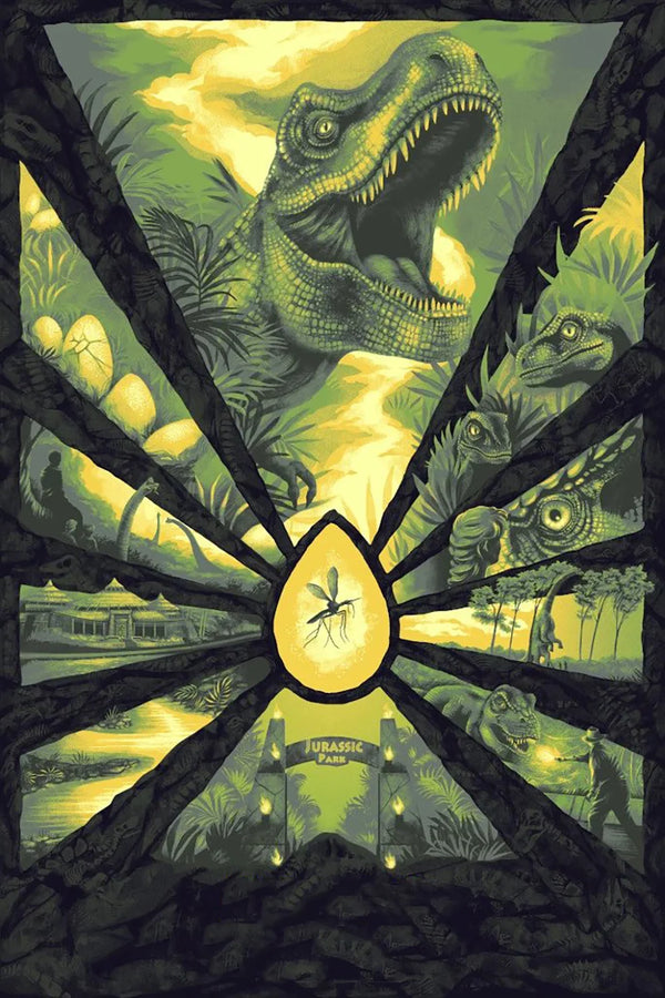 Relive the Dino Age: Jurassic Park (1993) Poster - Premium Movie Poster