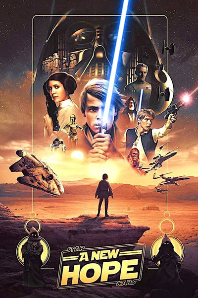 Relive the Galaxy’s Adventure: Star Wars (1977) Poster - Premium Movie Poster