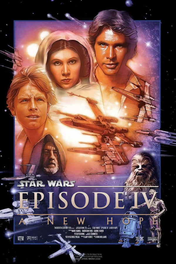 Relive the Galaxy: Star Wars (1977) Wall Poster - Premium Movie Poster