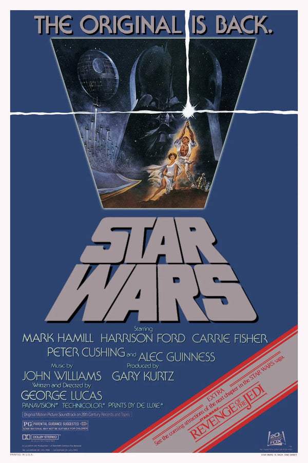 Relive the Saga: Star Wars (1977) Wall Poster - Premium Movie Poster