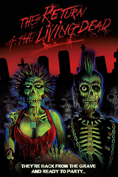 Return of the Living Dead 1985 Cult Horror Poster Art - Premium Movie Poster