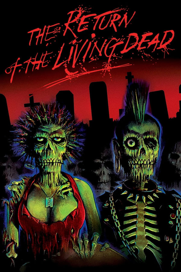 Return of the Living Dead 1985 Horror Comedy Poster Art - Premium Movie Poster