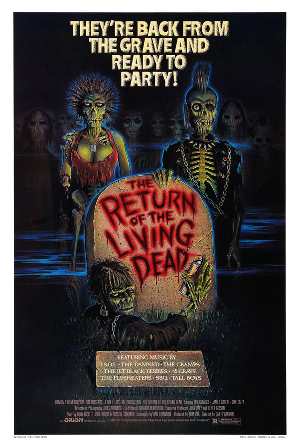 Return of the Living Dead 1985 Horror Poster - Premium Movie Poster
