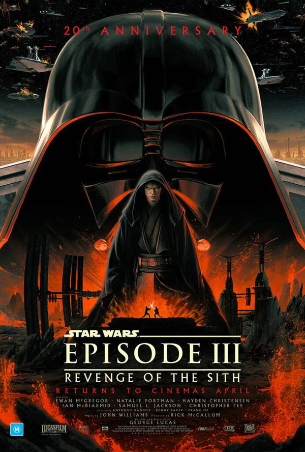Revenge of the Sith (2005) Poster: Anakin's Fall Art - Premium Movie Poster