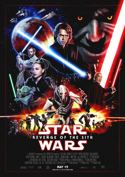 Revenge of the Sith (2005) Wall Art Print - Premium Movie Poster