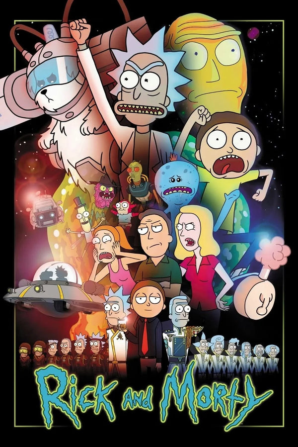 Rick and Morty 2013: Vibrant Sci-Fi Wall Art - TV Series Poster