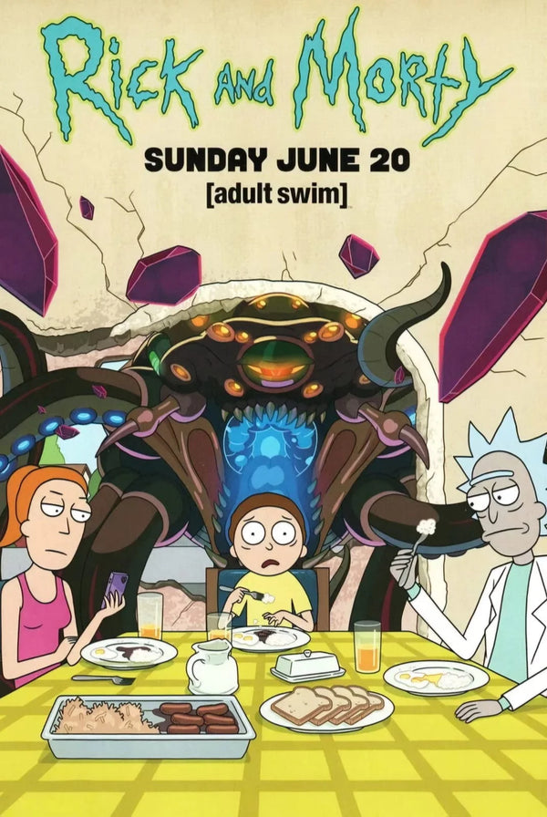Rick & Morty (2013) Poster: Bold Sci-Fi Art - TV Series Poster