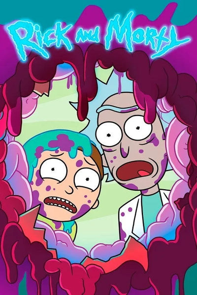 Rick & Morty (2013) Poster: Sci-Fi Adventure Wall Art - TV Series Poster