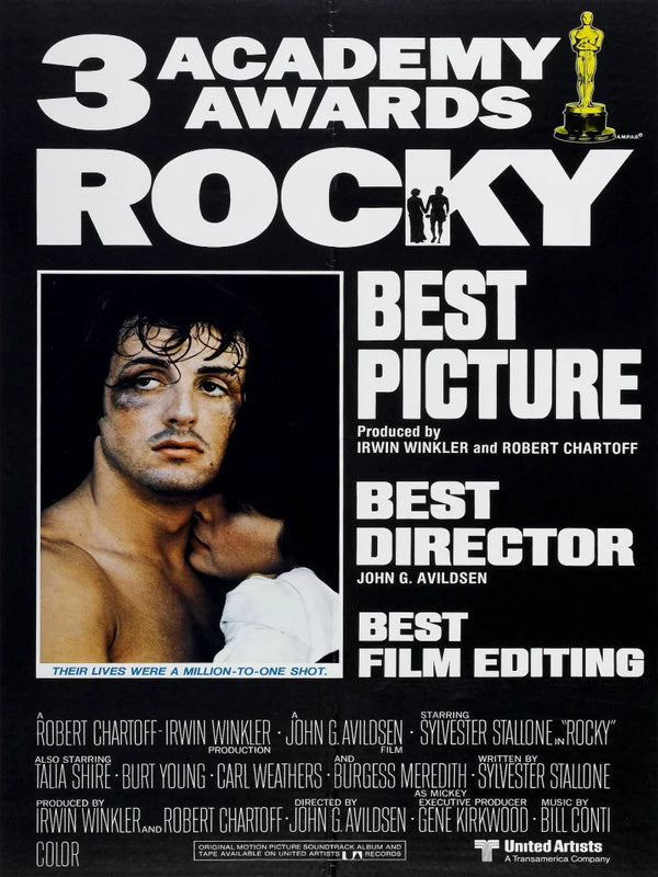 Rocky Movie Poster - Iconic 1976 Boxing Film Art Movie Poster | Film Wall Art Print