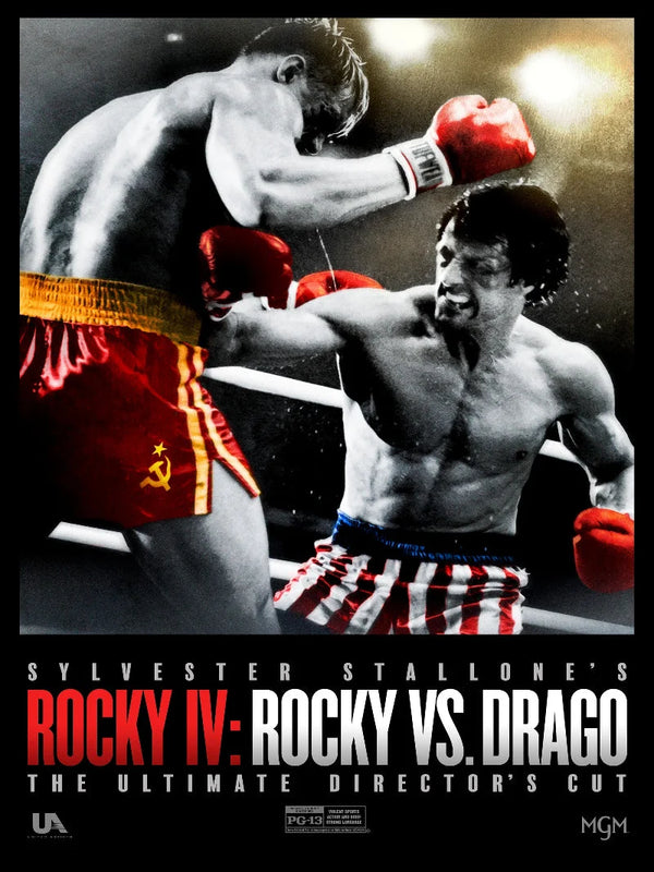 Rocky IV Movie Poster - Classic Boxing Film Art Print Movie Poster | Film Wall Art Print