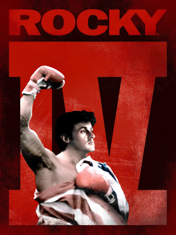Rocky IV Movie Poster - Sylvester Stallone Classic Boxing Film Movie Poster | Film Wall Art Print