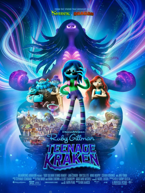 Ruby Gillman: Teenage Kraken Movie Poster | DreamWorks Animation Movie Poster | Film Wall Art Print