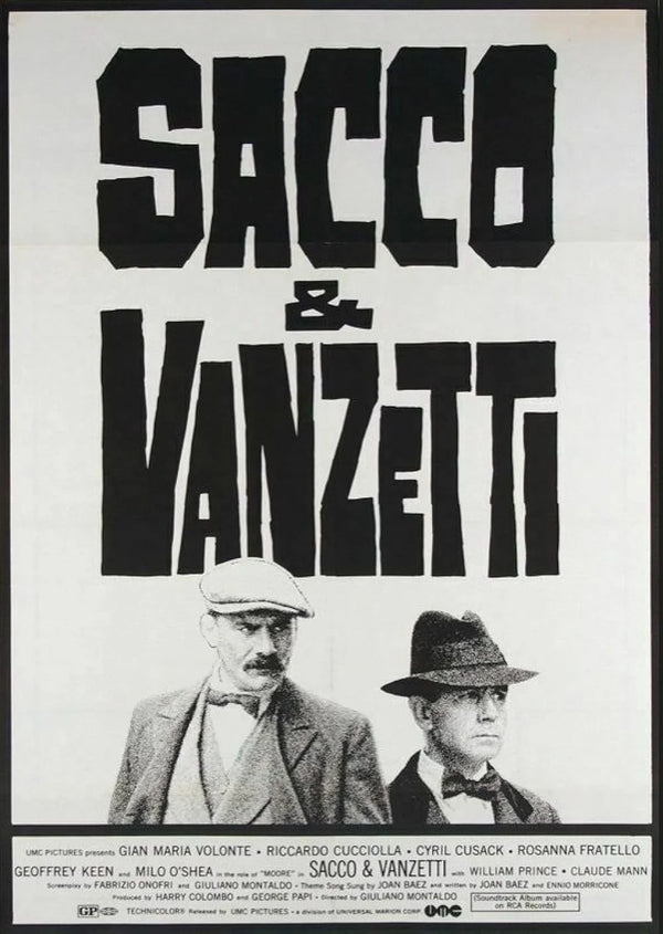 Sacco & Vanzetti (1971) - Biography Drama Movie Poster Movie Poster | Film Wall Art Print