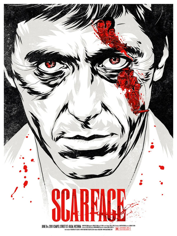 Scarface Movie Poster - Iconic 1983 Al Pacino Crime Film Art Movie Poster | Film Wall Art Print